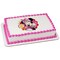 Disney Minnie Mouse Dots & Daisies Edible Cake Topper Image - 7.5" Round